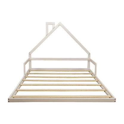 White Pine Wood Bed Frame Double 194x142.5x111.5cm