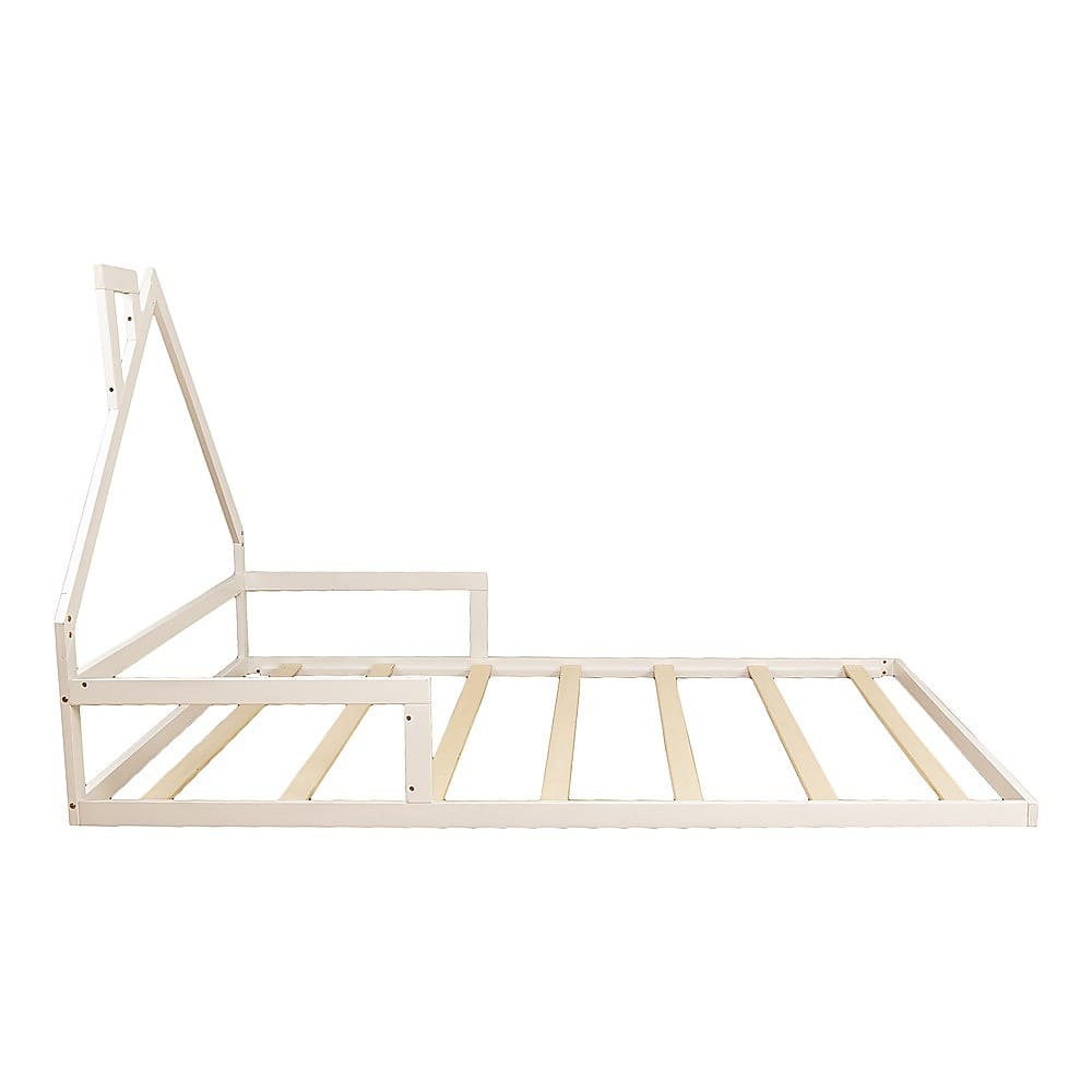 White Pine Wood Bed Frame Double 194x142.5x111.5cm