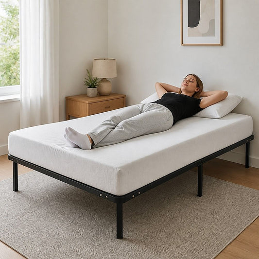 Single Metal Bed Frame Storage Design King Size