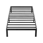 Single Full Metal Bed Frame Base Sturdy Steel Bed Base For