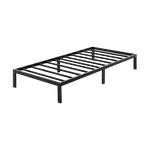 Single Full Metal Bed Frame Base Sturdy Steel Bed Base For