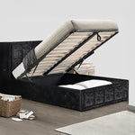 Double Gas Lift Bed Mechanism With Frame Storage Platform & Sofa Bed