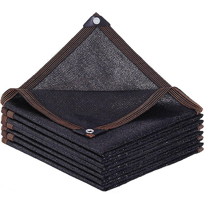 15m x 2m Fence Windscreen Privacy Screen Shade Cover Coffee Fabric Mesh Garden