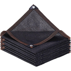 15m x 2m Fence Windscreen Privacy Screen Shade Cover Coffee Fabric Mesh Garden