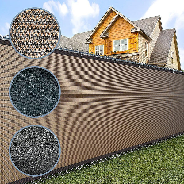  15m x 2m Fence Windscreen Privacy Screen Shade Cover Dark Green Fabric Mesh Garden