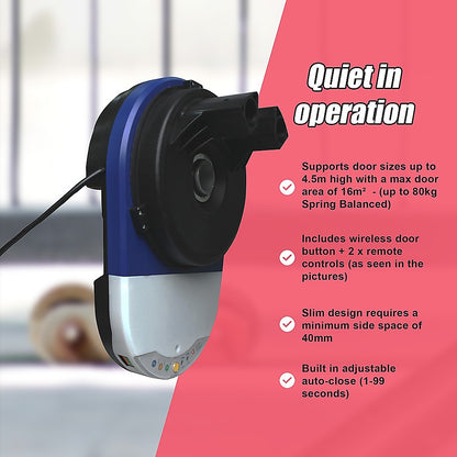 Automatic Garage Roller Door Opener (500N Max)