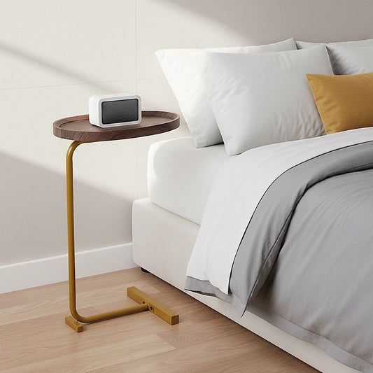 Oval Side Table Gold Base Sofa End Table | Home & Living