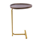 Oval Side Table Gold Base Sofa End Table | Home & Living