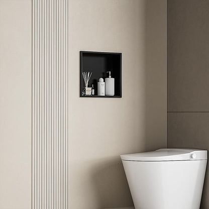 Stainless Steel Shower Niche 33x33cm Double Shelf | Home & Living