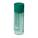 Ribbed Portable Pet Bottle In Emerald/Pink/White