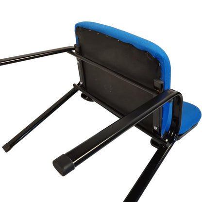 Stackable Office Conference Visitor and Community Chairs Blue