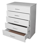 Classic Elegance Five-Drawer Chest for Organized Living