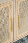 Two Door Rattan Cabinet