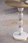 Jesicca Marble And Aluminuim Hand Made Side Table