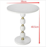 Pebble Marble And Aluminuim Hand Made Side Table