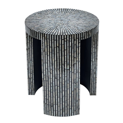 Mono Mother Of Pearl Hand Made Side Table