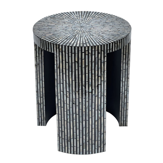 Mono Mother Of Pearl Hand Made Side Table