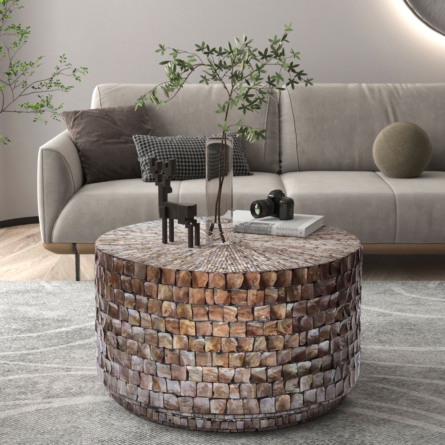 Mariner Mother Of Pearl Hand Made Coffee Table