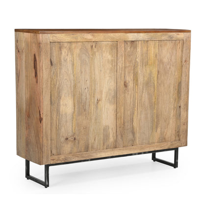 Cowhide Patchwork Chest Of Drawers
