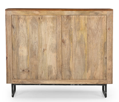 Cowhide Patchwork Chest Of Drawers