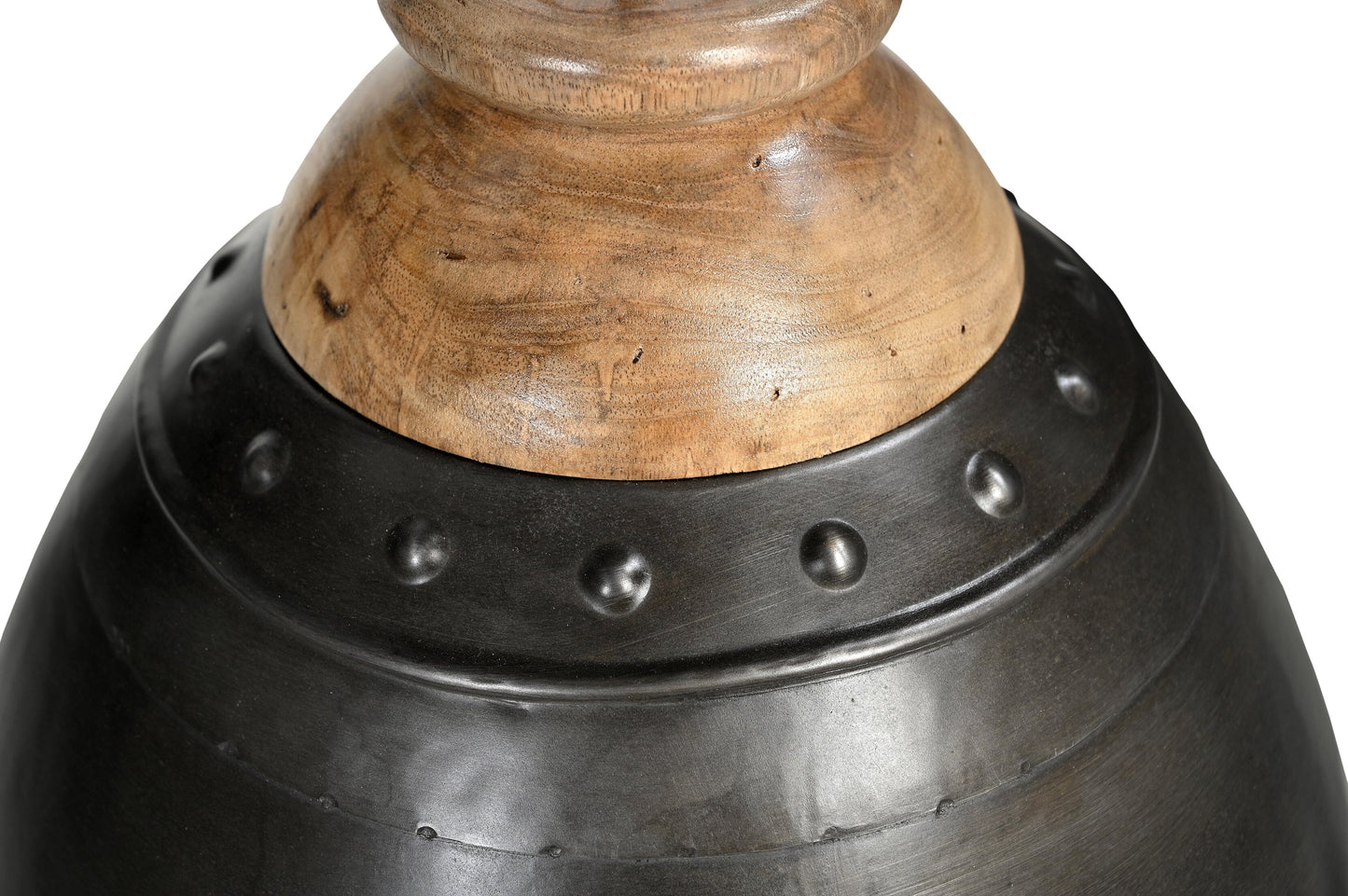 Washed Iron And Wood Lampshade