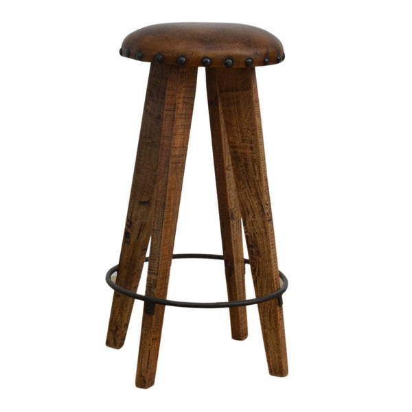  Leather Mushroom Stool