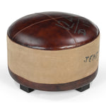 Vintage Round Ottoman