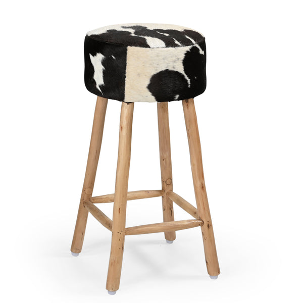  Cowhide Bar Stool