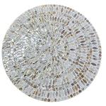 Mother Of Pearl Mosaic Harmony Tw0-Tiered Side Table