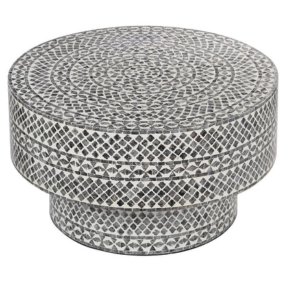 Diamond Mother Of Pearl Coffee Table Black