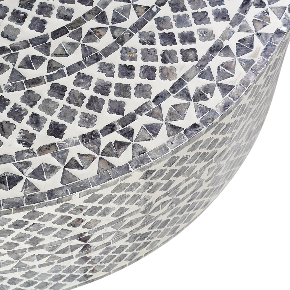 Diamond Mother Of Pearl Coffee Table Black