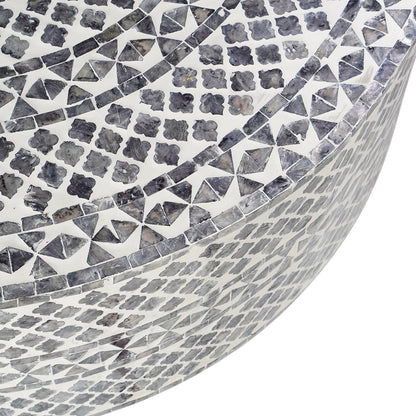 Diamond Mother Of Pearl Coffee Table Black