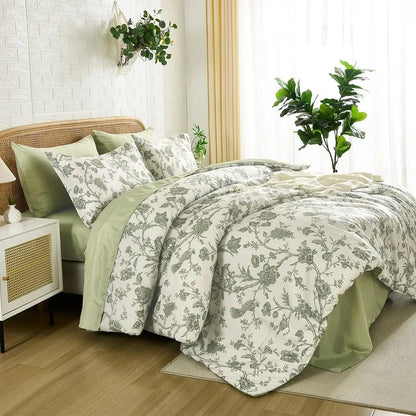 Comforter Set Sage King 48x74cm