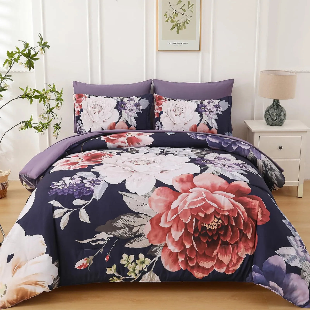 Velvet Comforter Set King 48x74cm