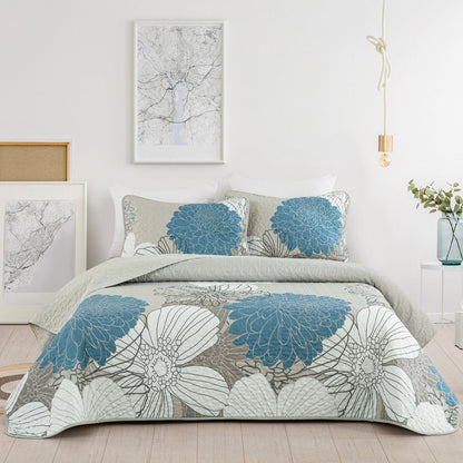 Boho Black Bedspread Set 230x250cm