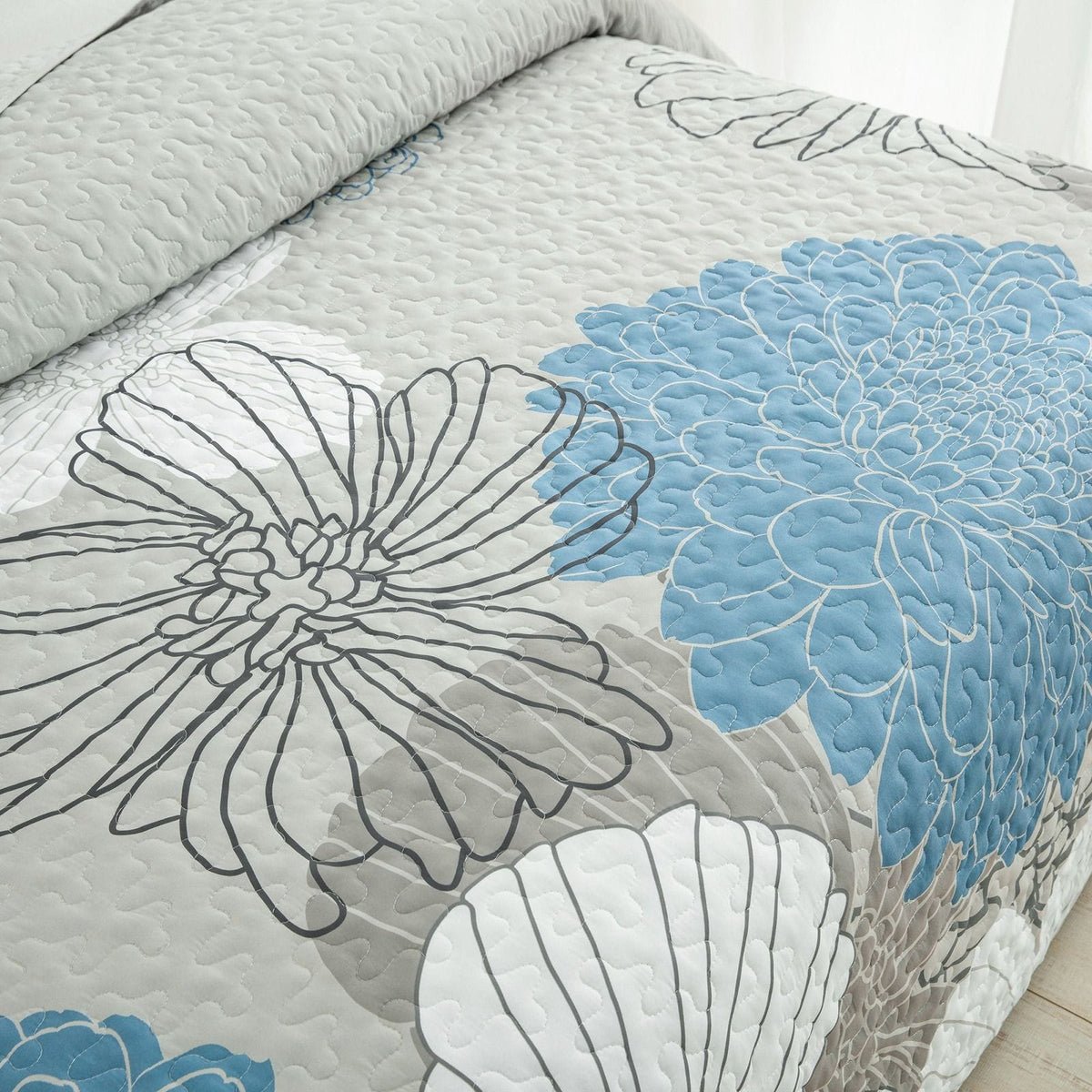 Boho Black Bedspread Set 230x250cm