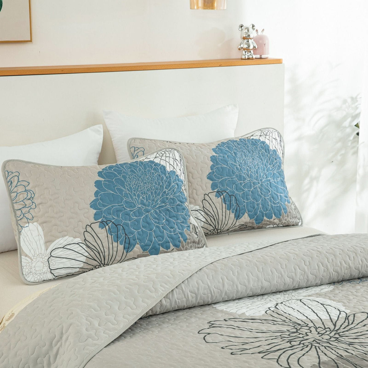 Boho Black Bedspread Set 230x250cm