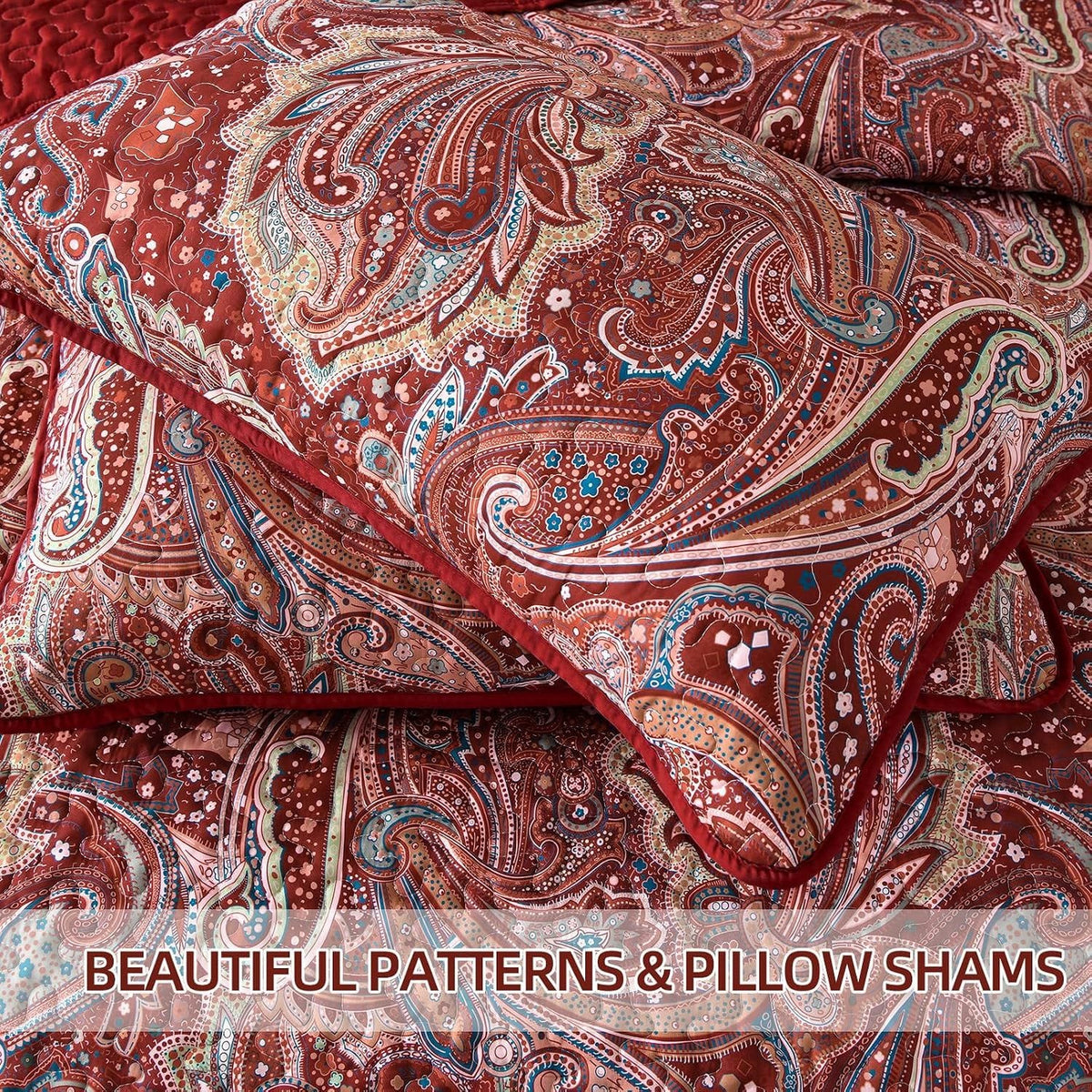 Red Quilt Cover Set 230x250cm