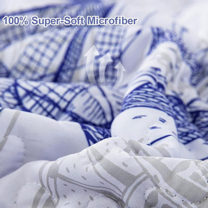 Reversible Quilt Set Polyester 48x74cm