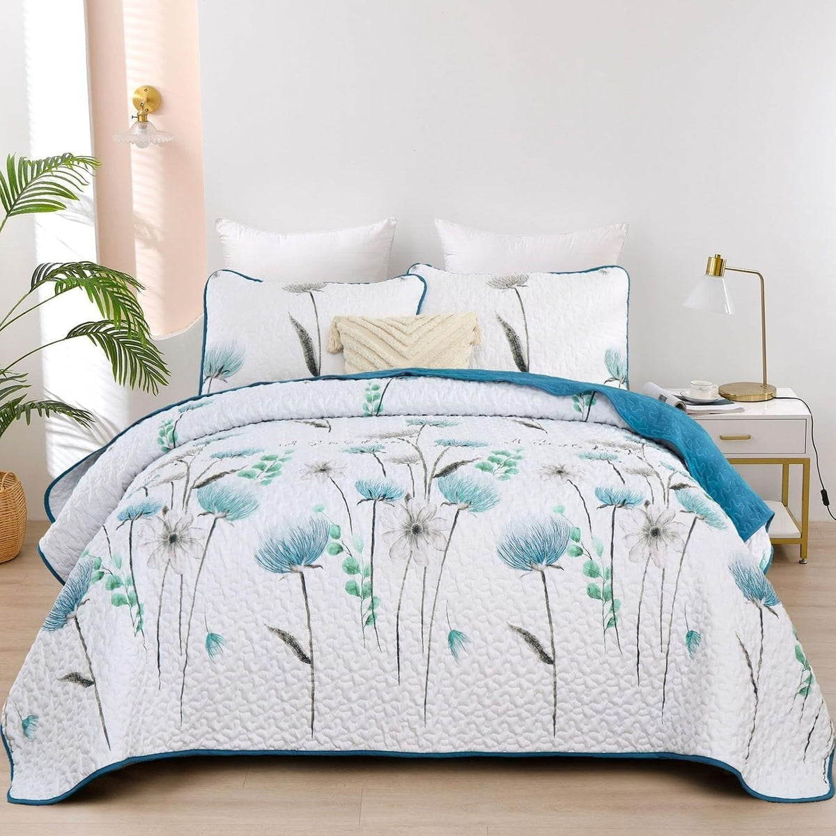 Teal Quilt Cover Set 230x250cm