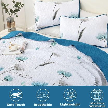 Teal Quilt Cover Set 230x250cm
