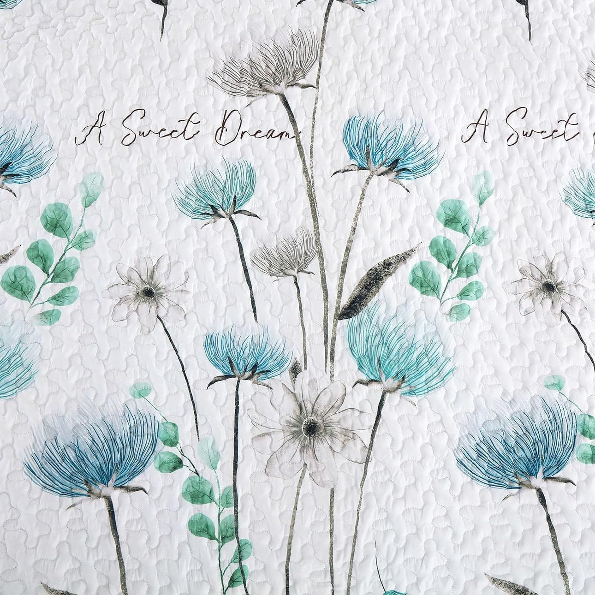 Teal Quilt Cover Set 230x250cm