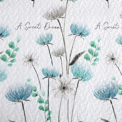 Teal Quilt Cover Set 230x250cm