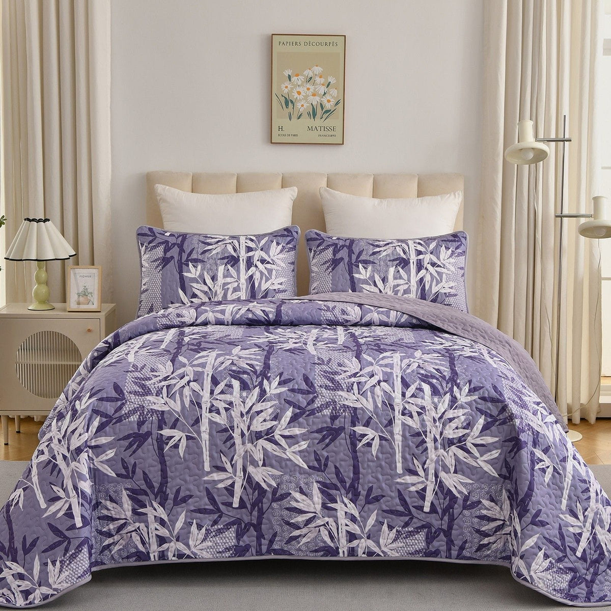 Lavender Quilt Cover Set 48x74cm