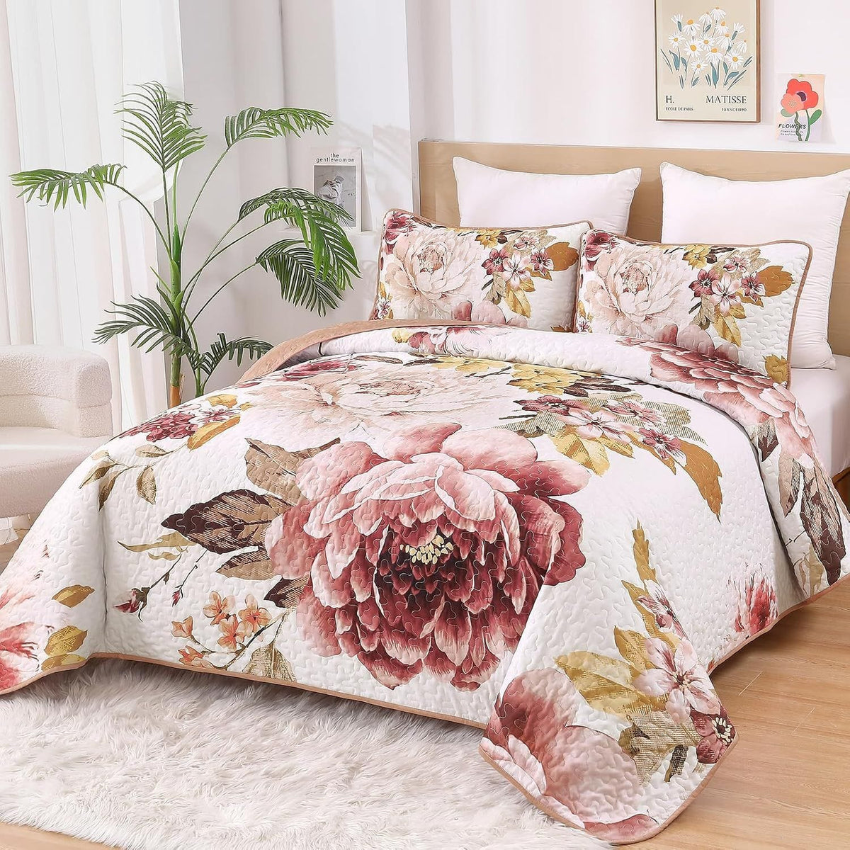 Reversible Quilt Set Soft 48x74cm