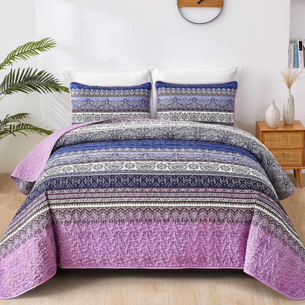 Purple Quilt Cover Set 230x250cm
