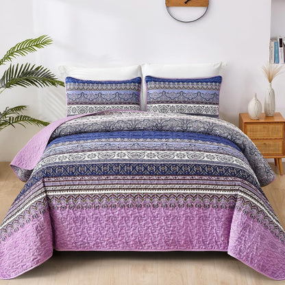 Purple Quilt Cover Set 230x250cm