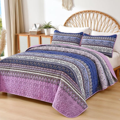 Purple Quilt Cover Set 230x250cm
