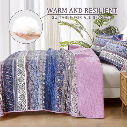 Purple Quilt Cover Set 230x250cm