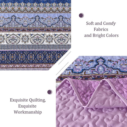 Purple Quilt Cover Set 230x250cm